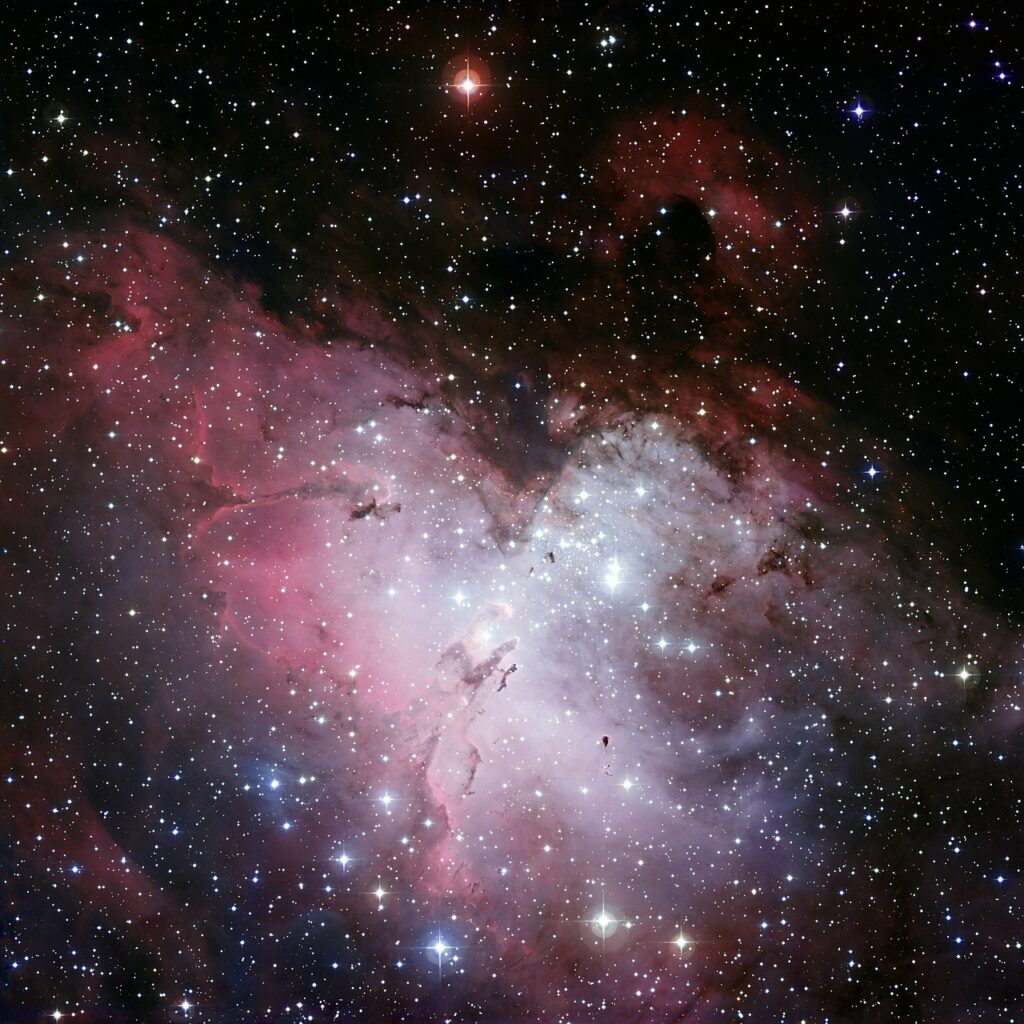 eagle nebula, ic 4703, fog